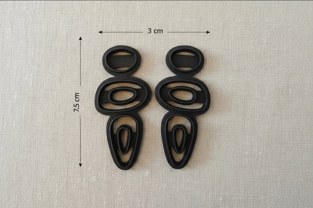 Emporte-pièces bijoux – Lot de 2 formes allongées – DIY argile polymère