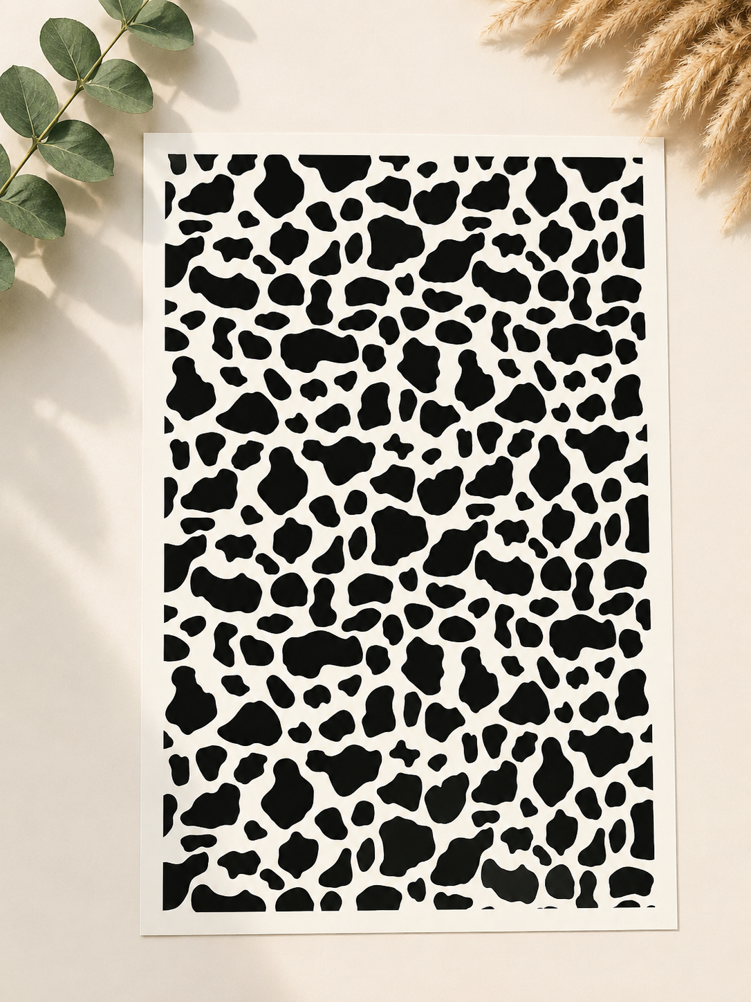 Feuille de transfert pour pâte polymère  – 10 x 14 cm – création bijoux DIY. TF159
