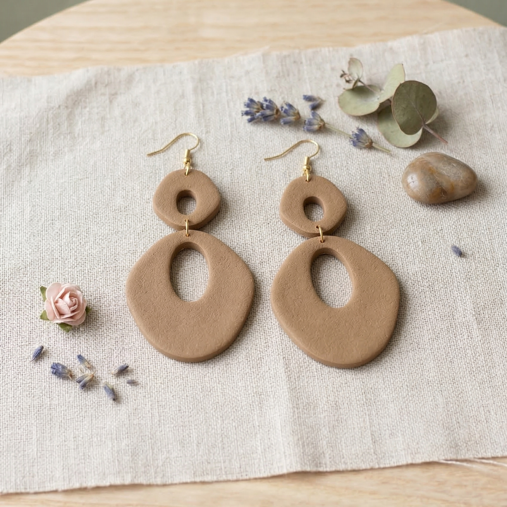 Emporte-pièces ovales minimalistes – lot de 2 cutters pâte polymère – bijoux DIY pampilles – 40 à 55 mm – EP-197 – fabriqué en France