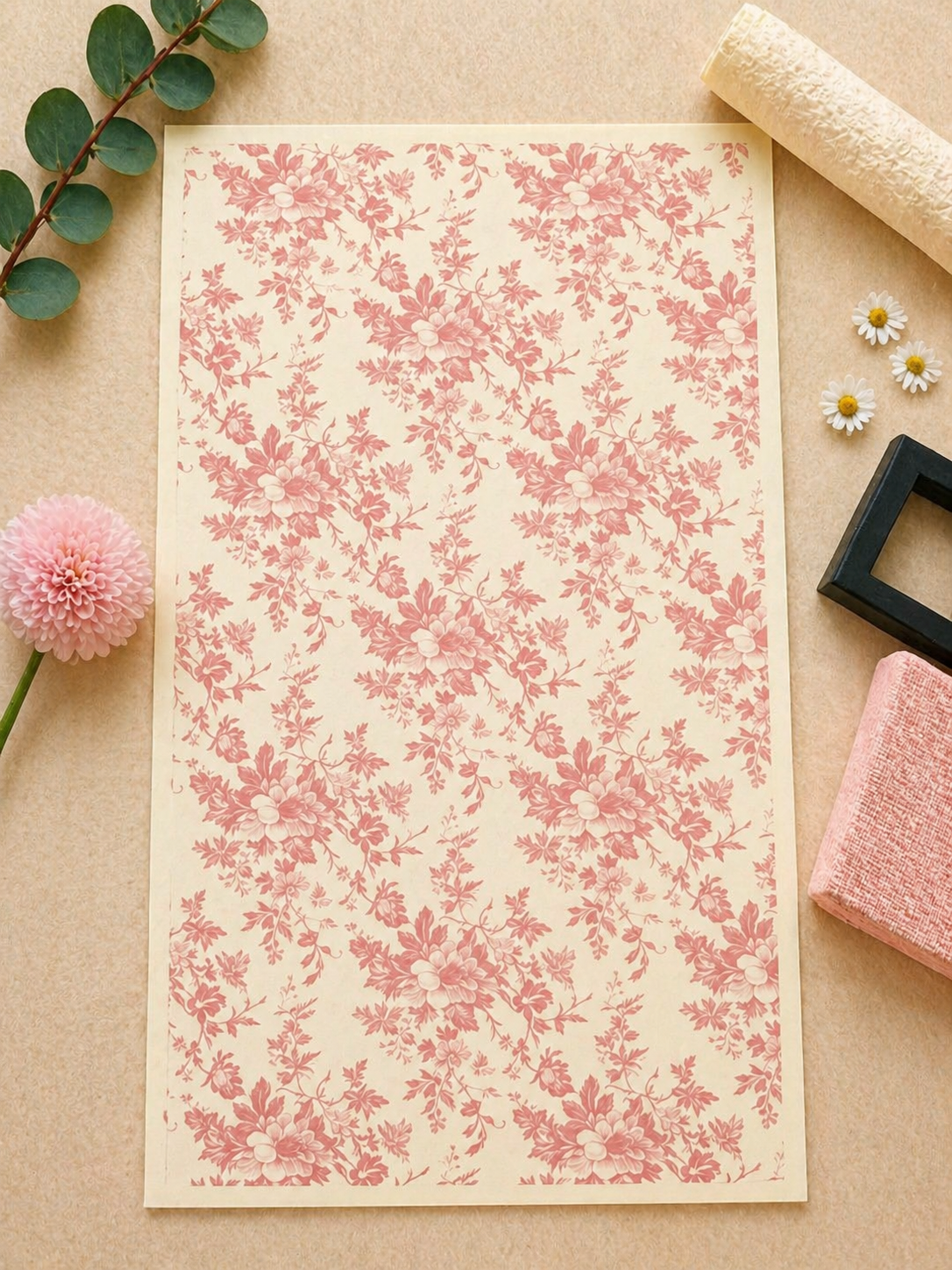 Feuille de transfert pour pâte polymère  – 7,5 x 12 cm – création bijoux DIY. TF113