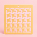 Stencil motif tressé pour pâte polymère – Pochoir texture tissage géométrique – ST-02