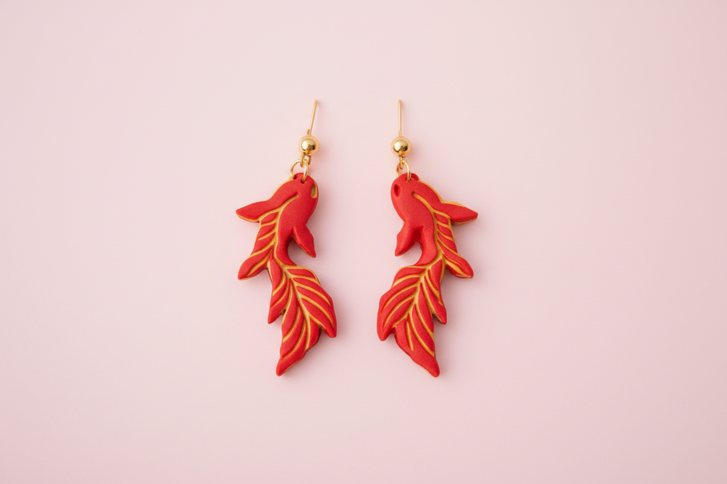 Emporte-pièces bijoux poisson stylisé – lot de 2 gauche droite – 4,7 cm – DIY. EP-98