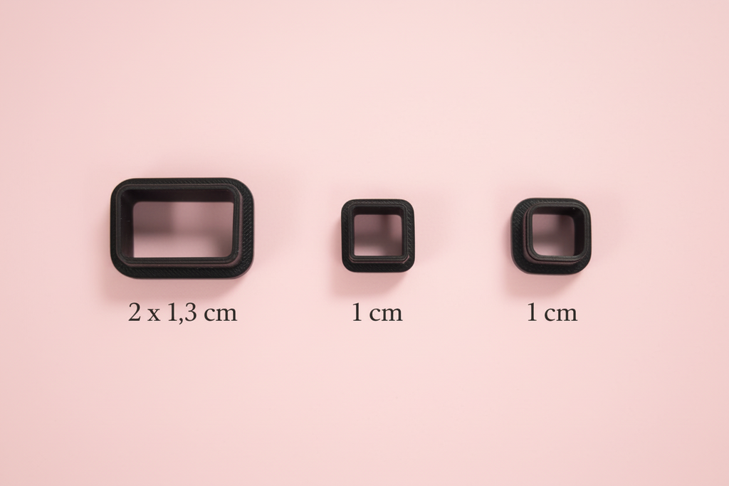 Kit 15 Mini Emporte-pièces Géométriques & Fleurs – 1 à 2 cm – Découpe bijoux pâte polymère – Fabriqué en France