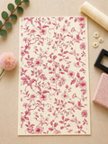 Feuille de transfert fleurs pour pâte polymère  – 7,5 x 12 cm – création bijoux DIY. TF105