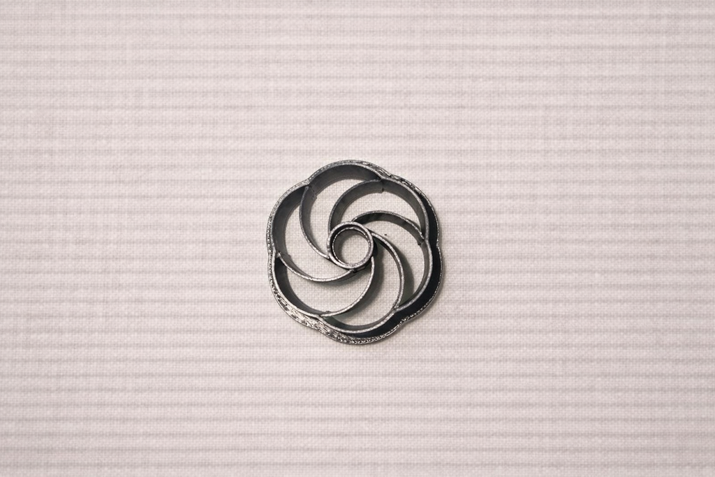 Emporte-pièce Fleur Spirale – 25 à 40 mm au choix – Découpe bijoux pâte polymère – Fabriqué en France - EP-106