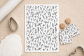 Feuille de transfert libellules et fleurs – motif nature noir et blanc pour pâte polymère et création de bijoux DIY. TF62