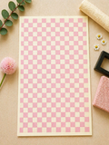 Feuille de transfert à carreaux pour pâte polymère  – 7,5 x 12 cm – création bijoux DIY. TF110