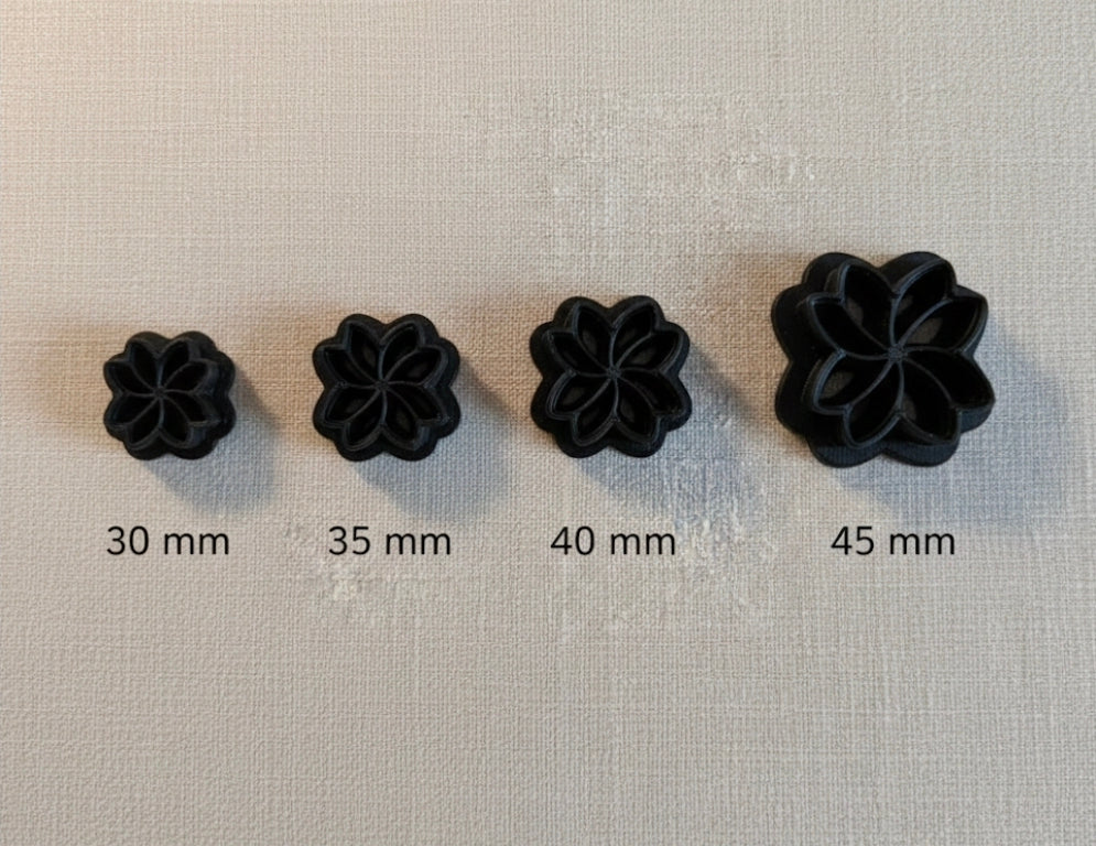 Emporte-pièce pampille fleur ajourée – Bijoux DIY – 4 tailles disponibles 30 à 45 mm