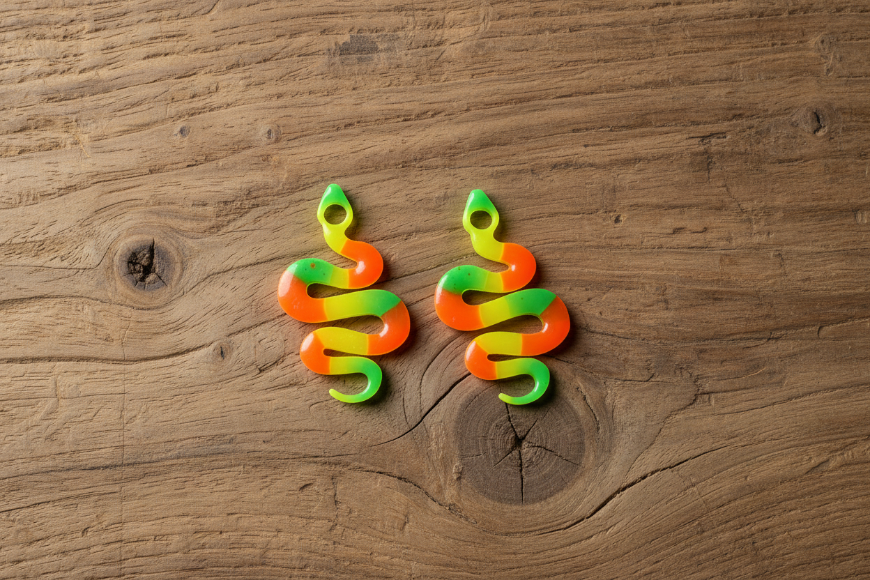 Pampilles Serpent Fluo Vert & Orange