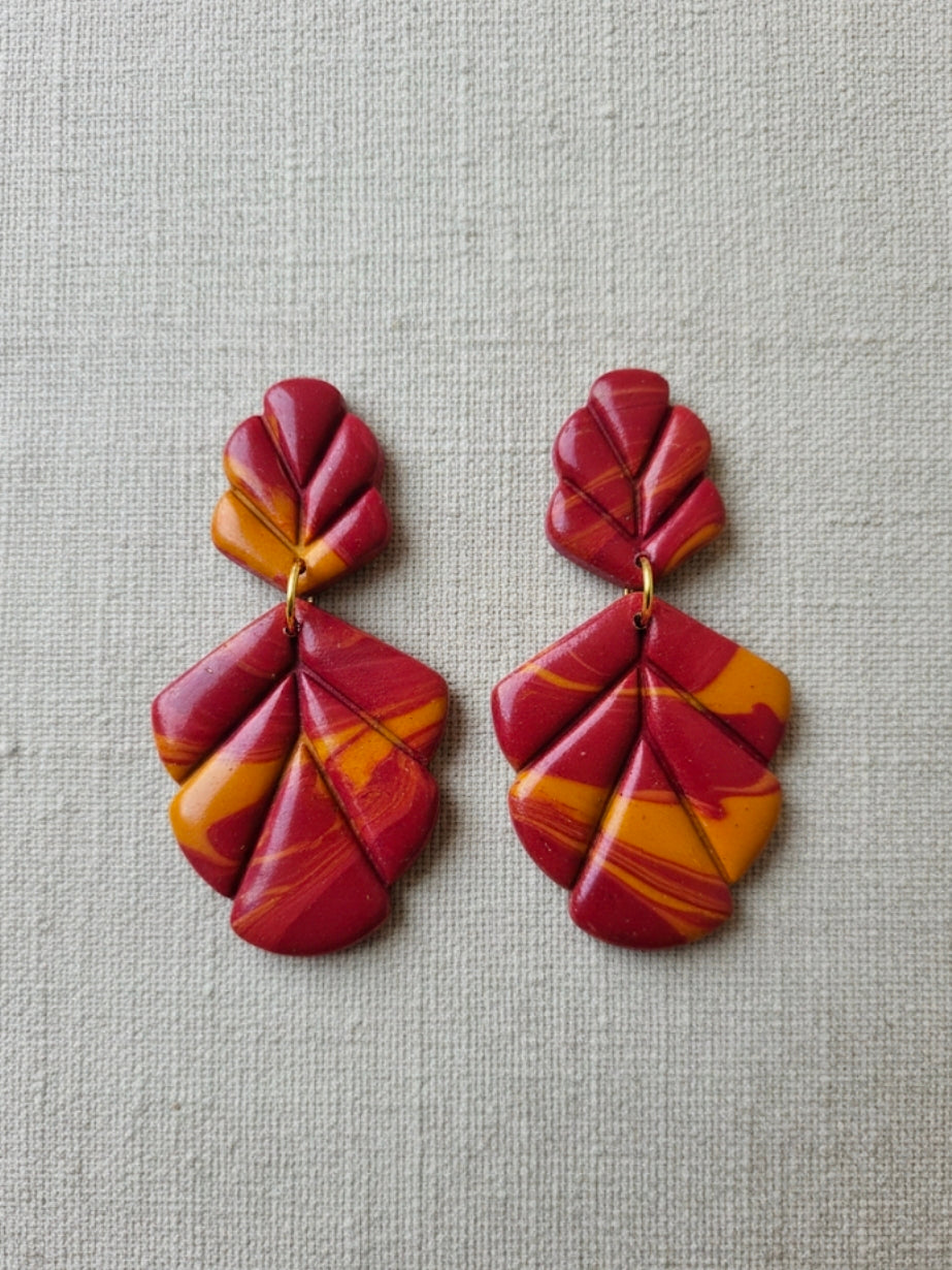 Emporte-pièces pour boucles d’oreilles – DIY bijoux – Feuilles graphiques ajourées – Lot de 2 tailles. EP-10