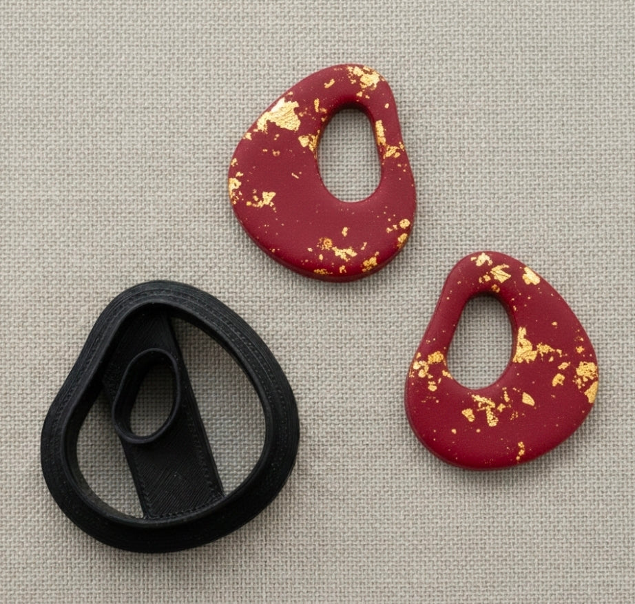 Emporte-pièce forme organique ajourée – 25 mm ou 30 mm – outil de découpe loisirs créatifs