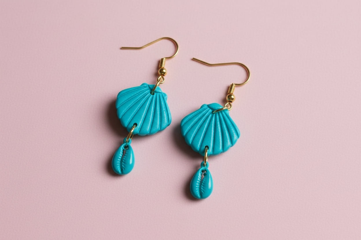 Emporte-pièce pour bijoux – DIY boucles d’oreilles – Coquillage ajouré – 1 pièce. EP-11