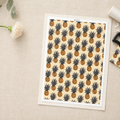 Feuille de transfert ananas pour pâte polymère – 9,5 x 14 cm – création bijoux DIY. TF67