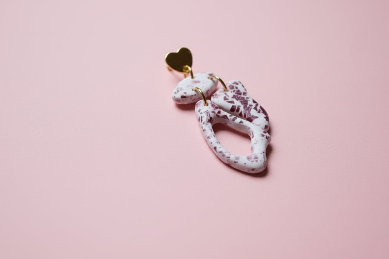 Lot de 2 emporte-pièces pour boucles d’oreilles – Paire gauche droite – DIY argile polymère