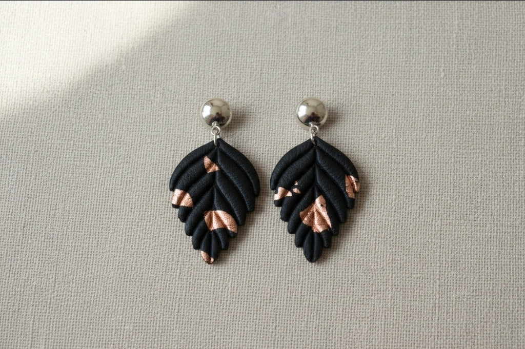 Emporte-pièce pour boucles d’oreilles – Forme feuille ajourée – DIY bijoux. EP-08