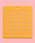 Stencil motif géométrique tressé pour pâte polymère – Pochoir texture graphique moderne – ST-15