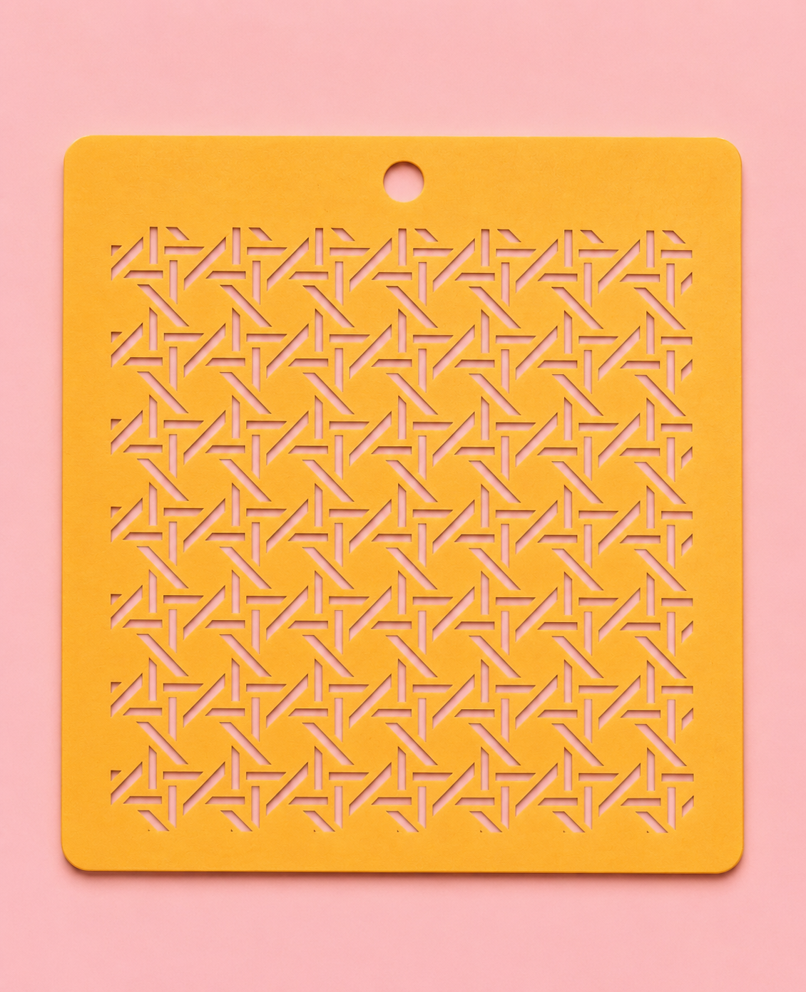 Stencil motif géométrique tressé pour pâte polymère – Pochoir texture graphique moderne – ST-15
