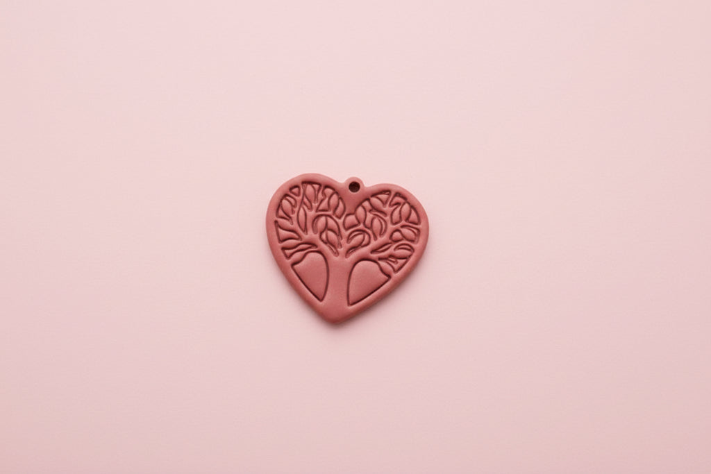 Emporte-pièce cœur Arbre de Vie 30 ou 35 mm – Découpe bijoux pâte polymère – Outil boucles d’oreilles DIY – Fabriqué en France. EP-67