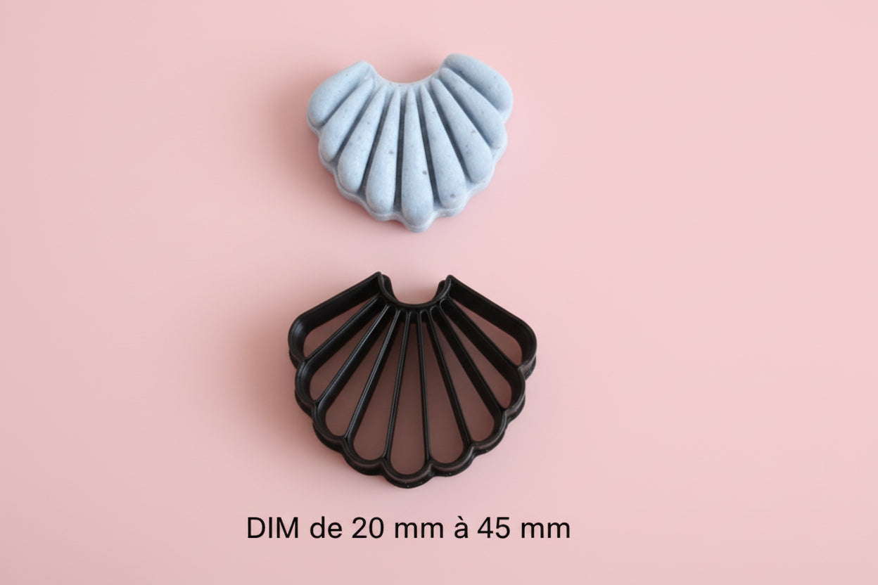 Emporte-pièce coquillage bijoux DIY – 6 tailles au choix – de 20 à 45 mm