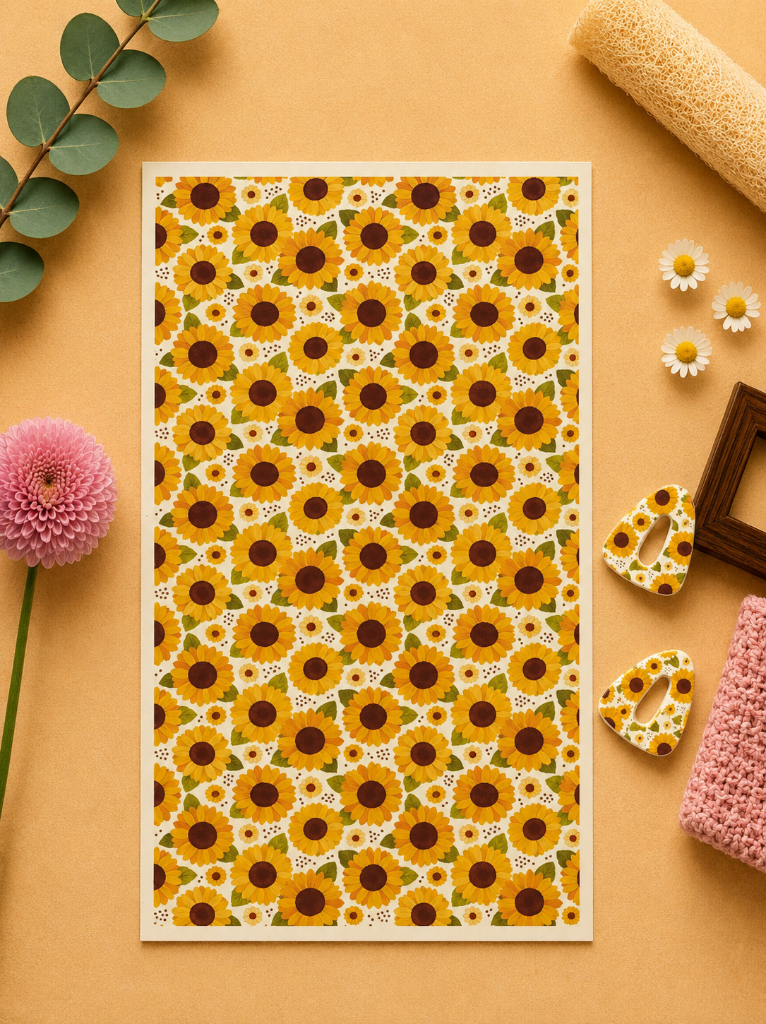 Feuille de transfert pour pâte polymère  – 7,5 x 12 cm – création bijoux DIY. TF141