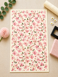 Feuille de transfert fleurs pour pâte polymère  – 7,5 x 12 cm – création bijoux DIY. TF103