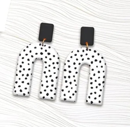 Feuille de transfert pois déformés pour pâte polymère  – 10 × 14 cm – DIY bijoux. TF34