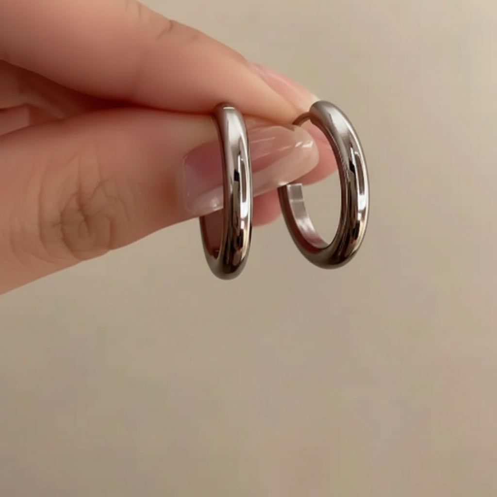 Créoles en acier inoxydable 316 – Doré ou Argenté