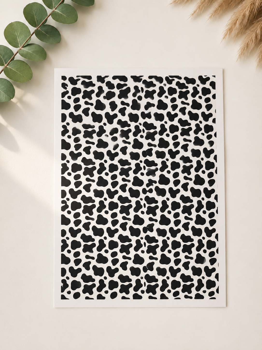 Feuille de transfert pour pâte polymère  – 10 x 14 cm – création bijoux DIY. TF157