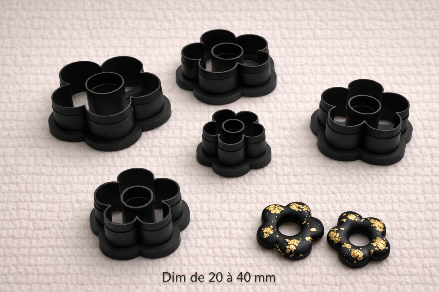 Emporte-pièce fleur – 5 tailles disponibles de 20 à 40 mm – bijoux DIY Idéal pampilles
