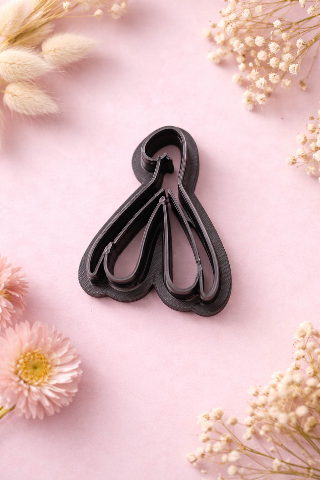 Emporte-pièce forme clitoris stylisé – cutter pâte polymère bijoux – pampilles EVJF – design audacieux et original – 25 à 55 mm – EP-257 – fabriqué en France