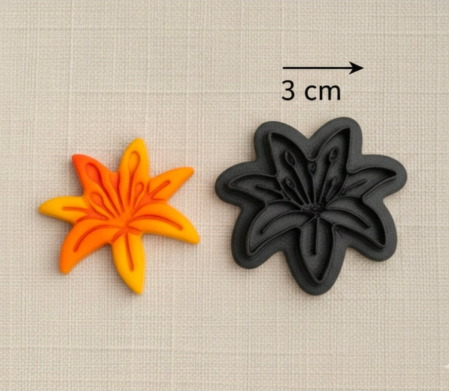 Emporte-pièce fleur détaillée 3 cm – outil de découpe pour loisirs créatifs