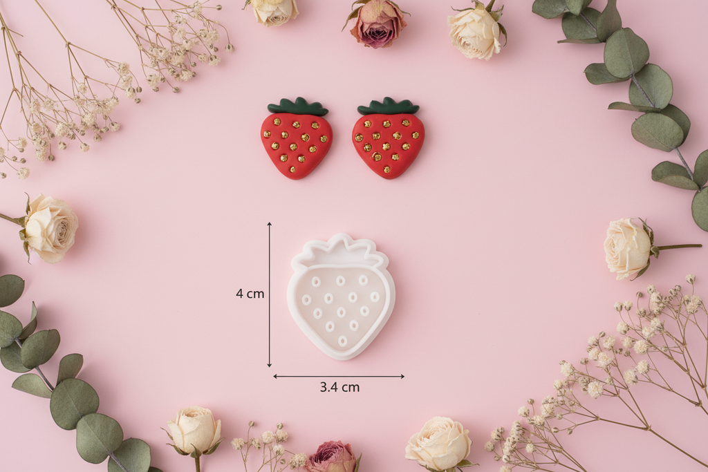 Emporte-pièce pour boucles d’oreilles – DIY bijoux – Fraise graphique texturée – 1 pièce