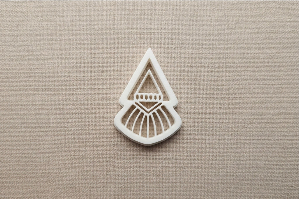 Emporte-pièce pour bijoux – DIY boucles d’oreilles – Forme géométrique triangle éventail – 5,5 cm. EP-88