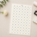 Feuille de transfert pois bleus pour pâte polymère  – 7,5 x 12 cm – création bijoux DIY. TF74