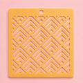 Stencil motif aztèque pour pâte polymère – Pochoir texture géométrique – ST-06