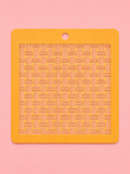 Stencil effet tissage pour pâte polymère – Pochoir texture vannerie – ST-16