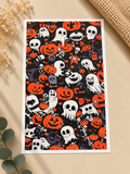 Feuille de transfert Halloween fantômes, citrouilles & crânes – TF-176