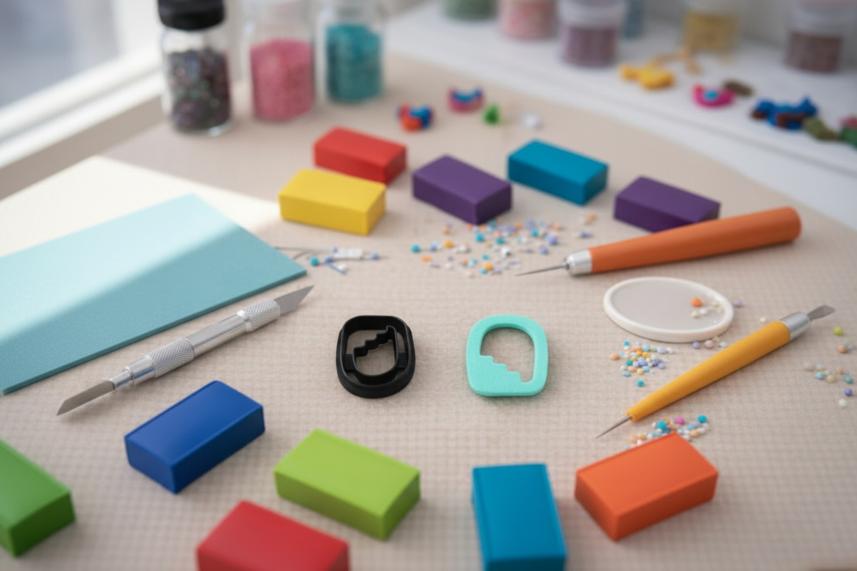 Emporte-pièce bijoux pâte polymère coquillage stylisé – outil DIY boucles d’oreilles – 30 à 45 mm – fabriqué en France. EP-126