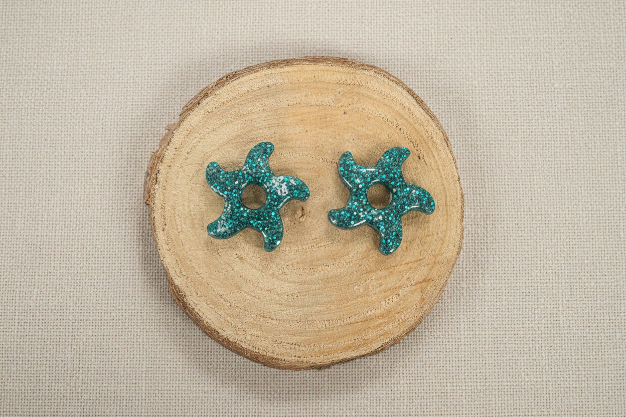 Pampilles Étoiles turquoise