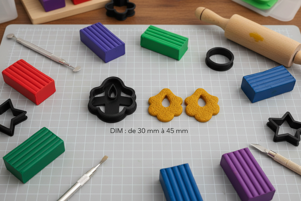 Emporte-pièce pampille croix florale ajourée – Bijoux DIY – 4 tailles disponibles 30 à 45 mm