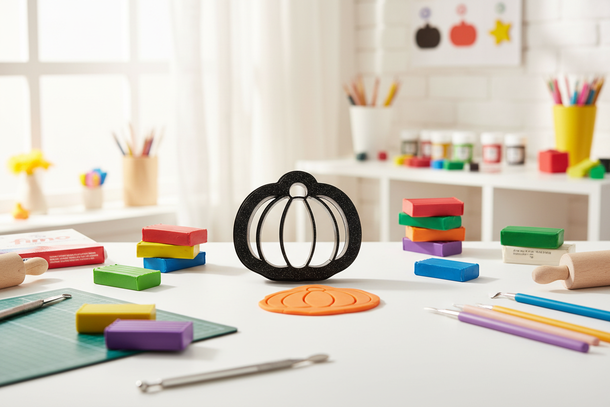 Emporte-pièce Citrouille Halloween – 25 à 40 mm au choix – Découpe bijoux pâte polymère – Fabriqué en France - EP-108