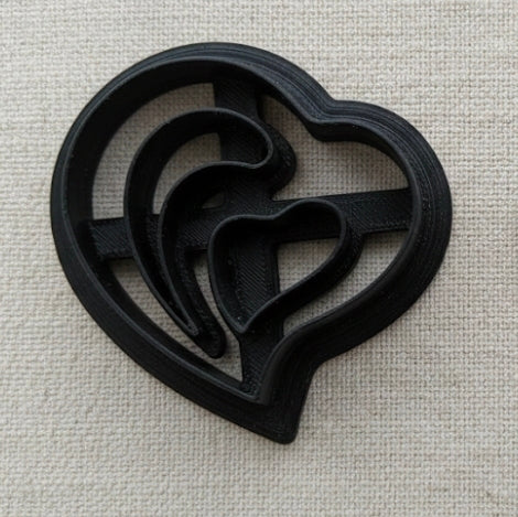 Emporte-pièce cœur organique ajouré – 30 mm – outil de découpe loisirs créatifs