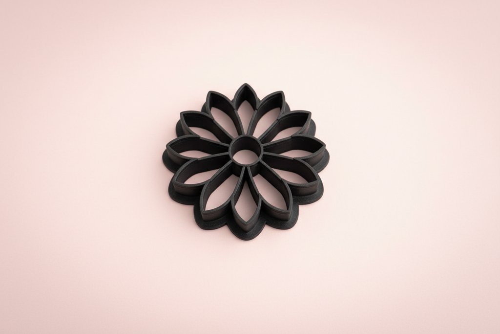 Emporte-pièce fleur marguerite pour bijoux DIY – 5 tailles de 20 mm à 40 mm – fabriqué en France. EP-36