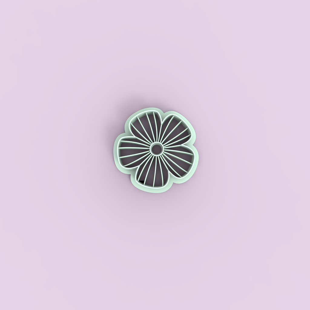 Emporte-pièce fleur ajourée graphique – cutter pâte polymère bijoux DIY pampilles – 20 à 40 mm – EP-193 – fabriqué en France