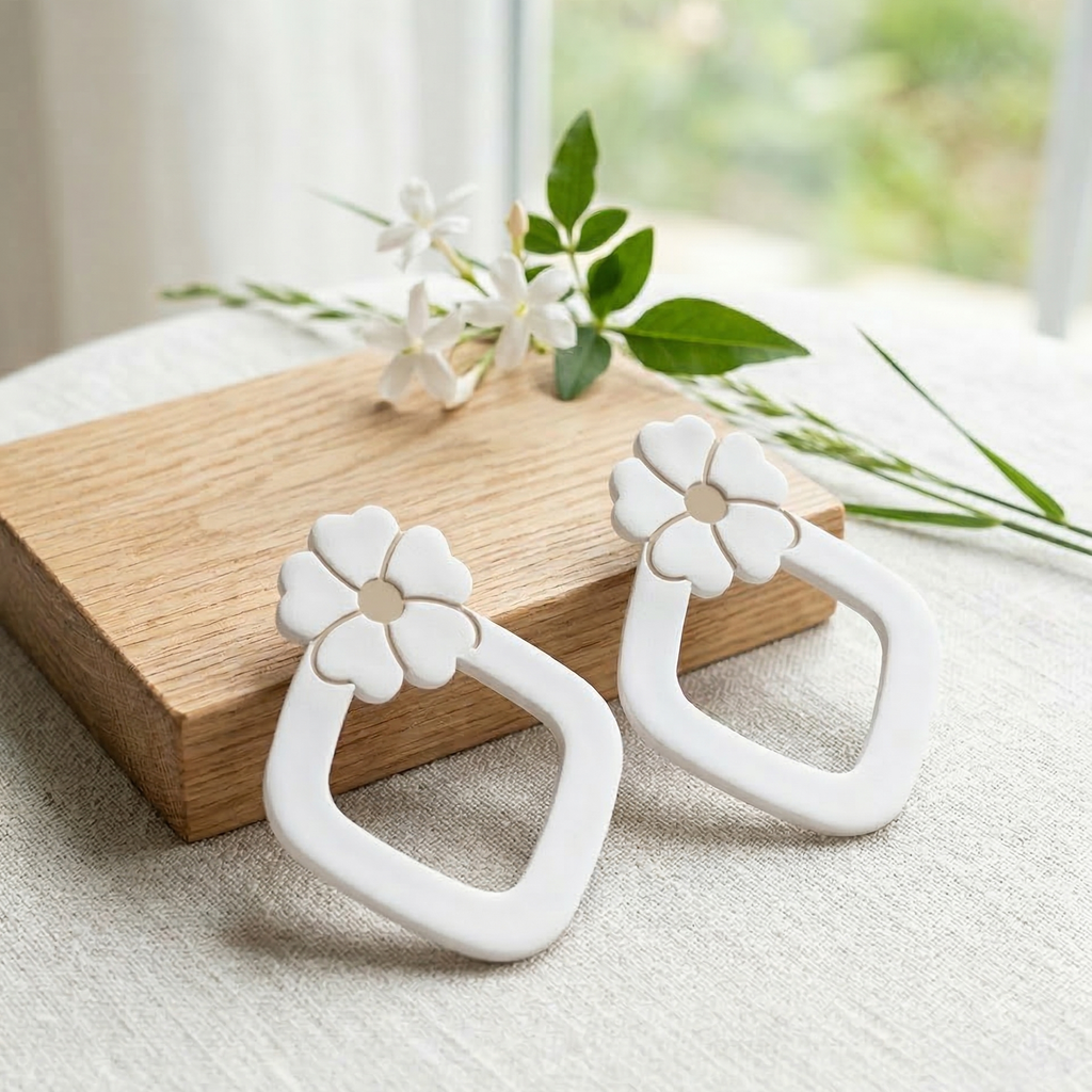 Emporte-pièce goutte fleur ajourée – cutter pâte polymère bijoux DIY pampilles – 30 à 45 mm – EP-192 – fabriqué en France