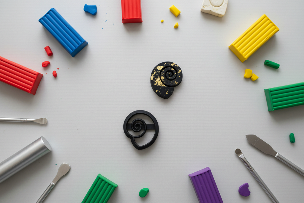 Emporte-pièce Spirale Coquillage – 15 à 45 mm au choix – Découpe bijoux pâte polymère – Fabriqué en France - EP-112