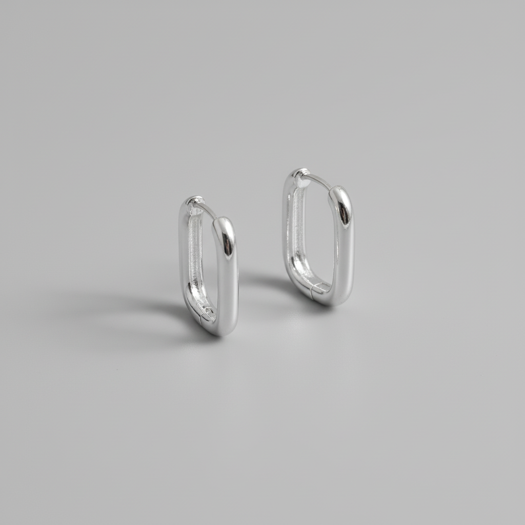 Créoles Rectangulaires Élégantes – Acier Inoxydable 316L