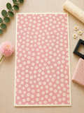 Feuille de transfert fleurs pour pâte polymère  – 7,5 x 12 cm – création bijoux DIY. TF106