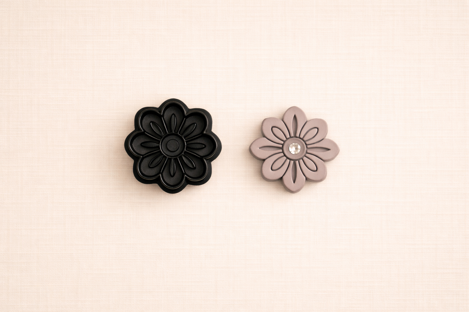 Emporte-pièce fleur rosace pour bijoux DIY – 4 tailles 35 à 50 mm – outil pâte polymère – fabriqué en France