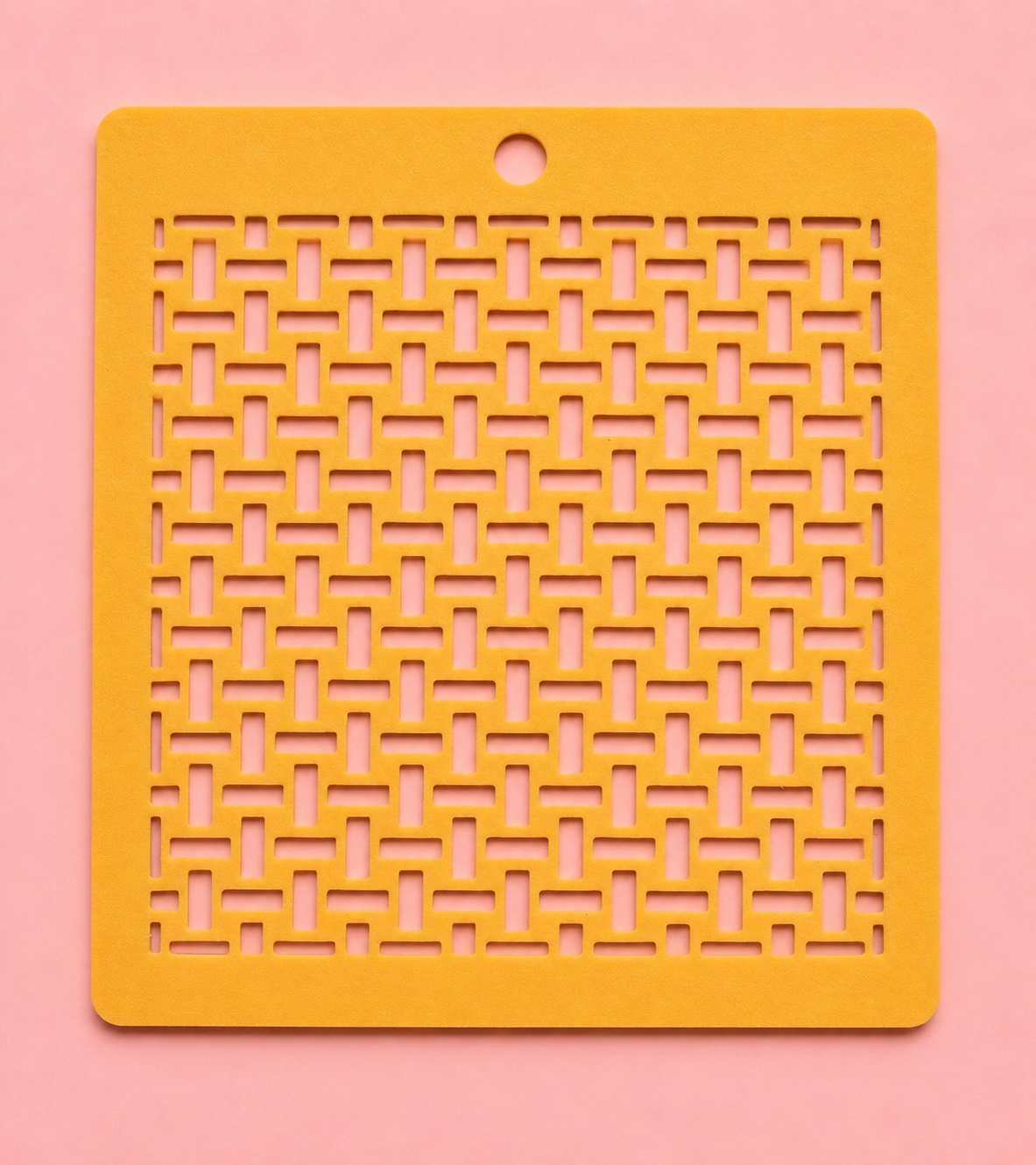 Stencil motif tissage géométrique pour pâte polymère – Pochoir texture entrelacée